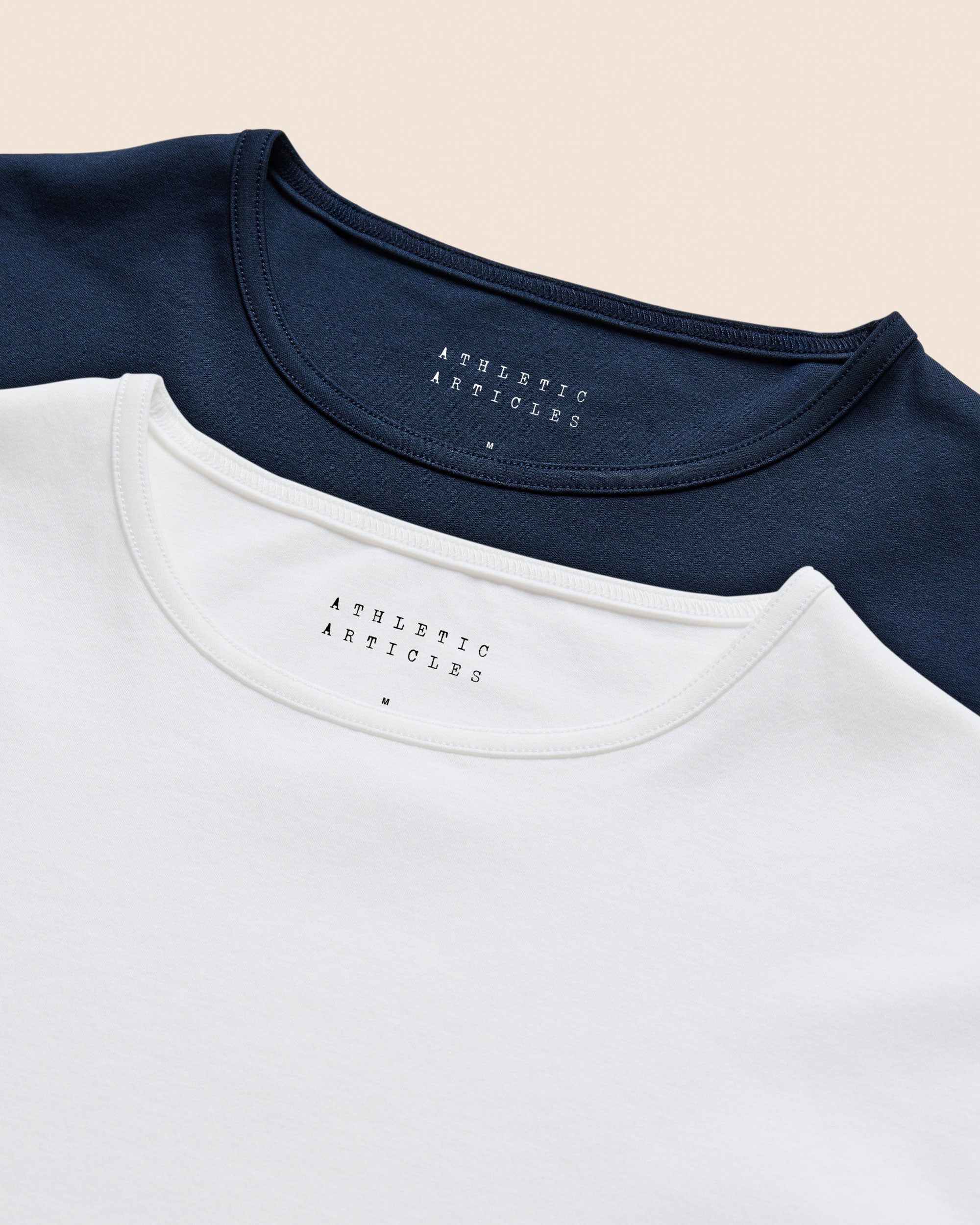 2-PACK SHORT SLEEVE T-SHIRT IN NAVY AND WHITE SUPIMA COTTON (PRE-SALE)